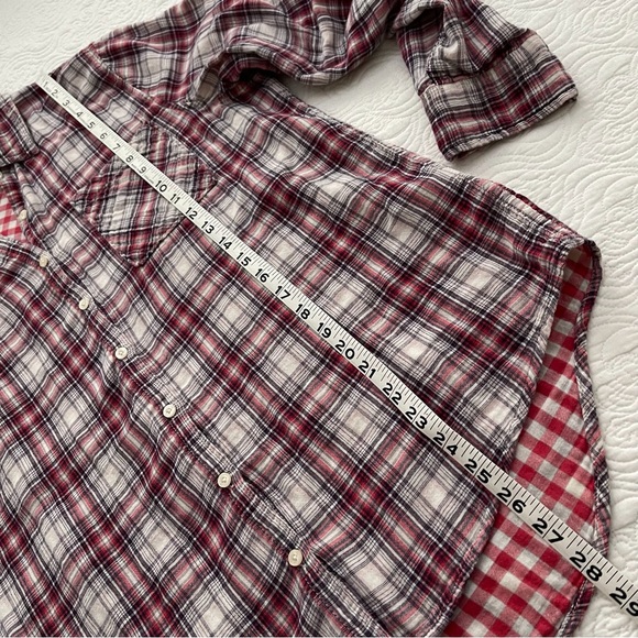 AEROPOSTALE Women’s Long Sleeve Plaid Lined Button Down Shirt L - Picture 11 of 15